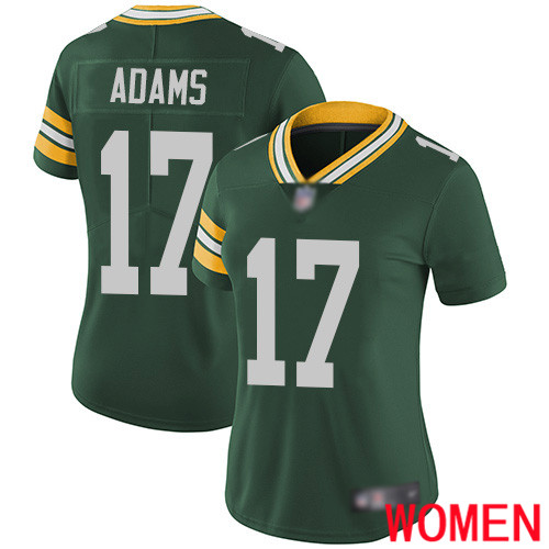 Green Bay Packers Limited Green Women #17 Adams Davante Home Jersey Nike NFL Vapor Untouchable